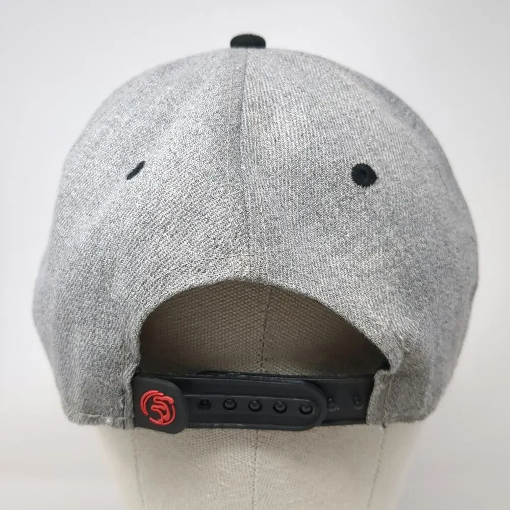 T&T Snapback Gray One Size New York All City United States Flat Brim Hat